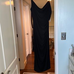 Classy and sexy draped cocktail dress with beautiful fit and detail NWT